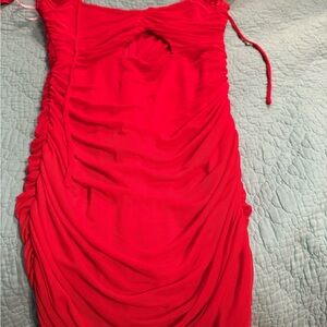 Lucy in the Sky Red Backless Dress